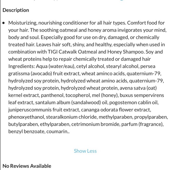 3 Bottles TIGI Catwalk Oatmeal and Honey Conditioner - Picture 5 of 5